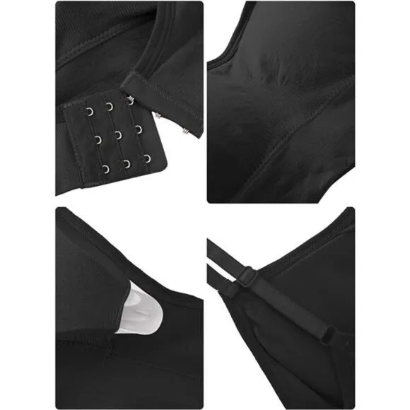 4 Pieces Neck Bralettes Wireless Cami Bra Tank Top Bra Sports Bra for Women