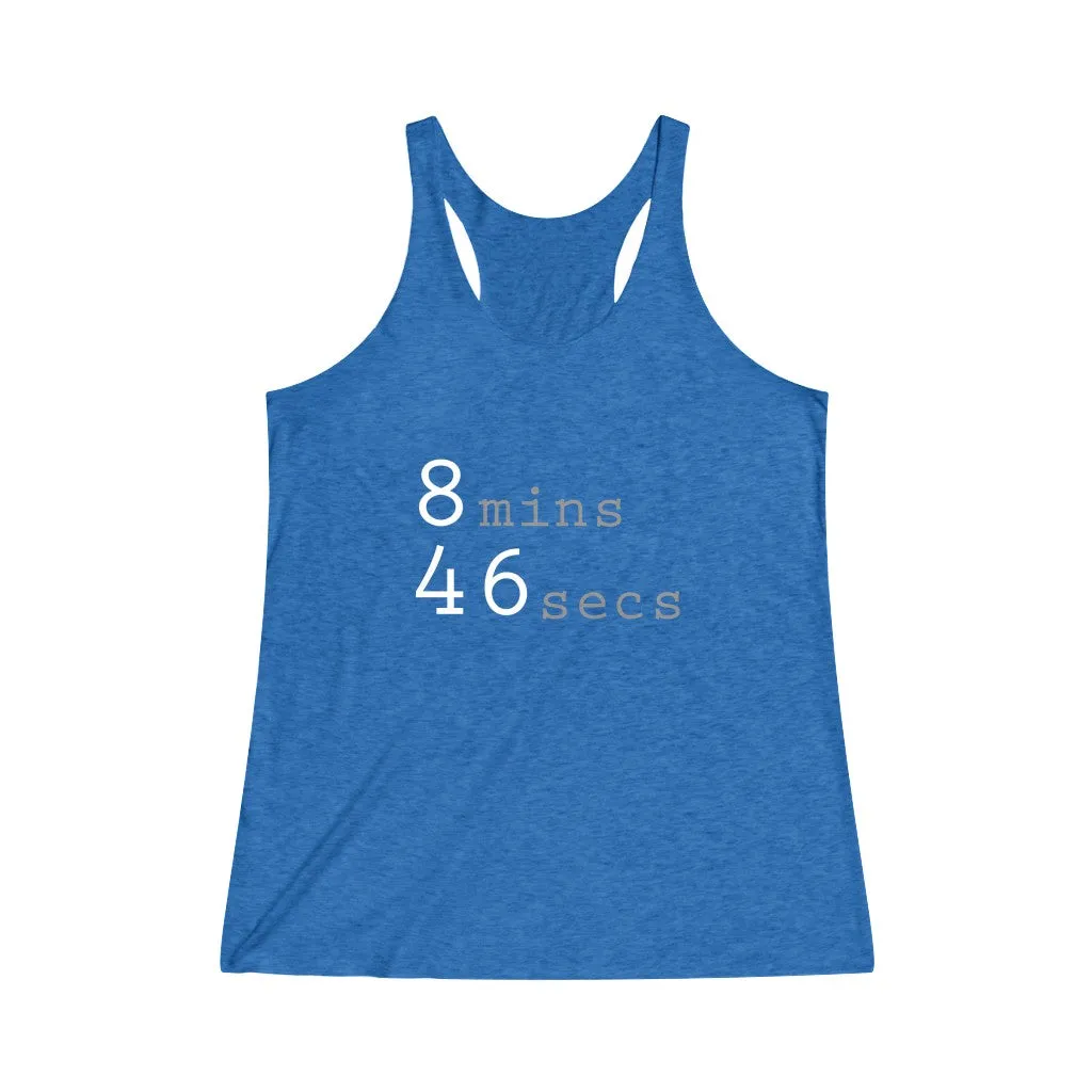 8MINS 46SECS© - Women's Tri-Blend Racerback Tank