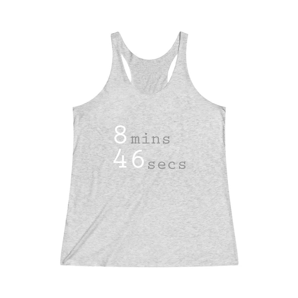 8MINS 46SECS© - Women's Tri-Blend Racerback Tank
