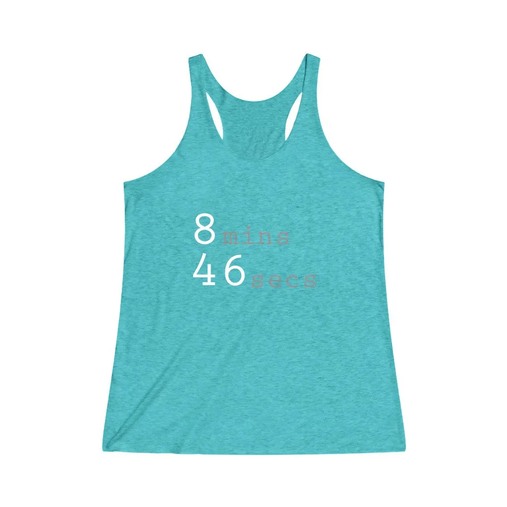 8MINS 46SECS© - Women's Tri-Blend Racerback Tank