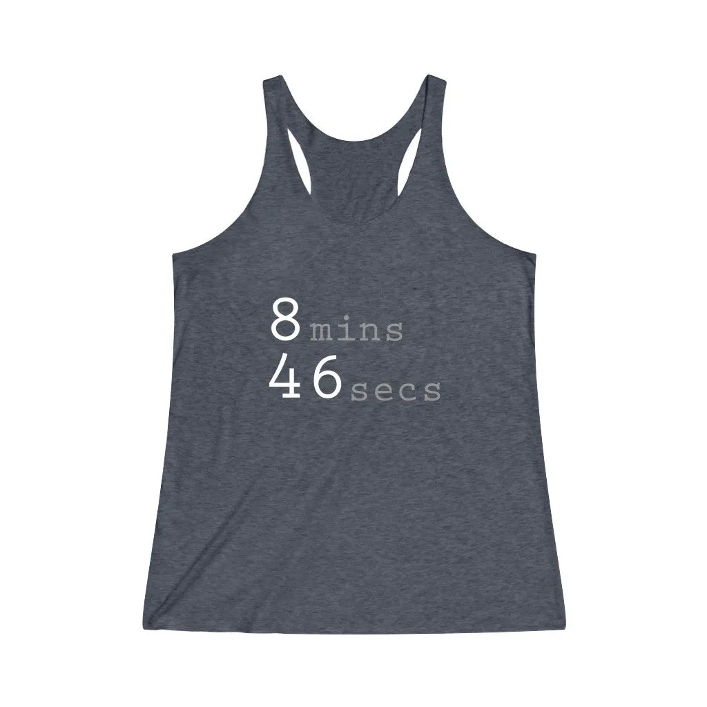 8MINS 46SECS© - Women's Tri-Blend Racerback Tank