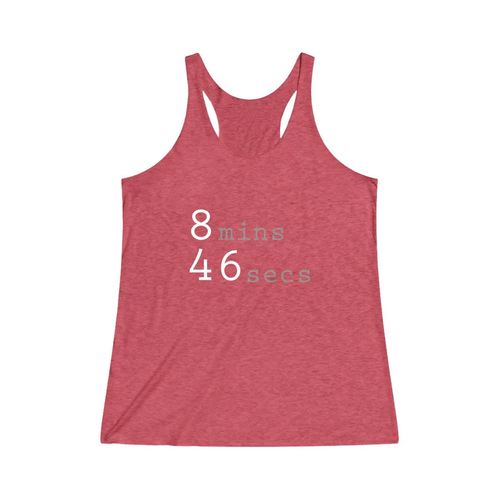 8MINS 46SECS© - Women's Tri-Blend Racerback Tank