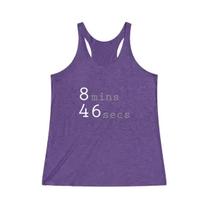 8MINS 46SECS© - Women's Tri-Blend Racerback Tank
