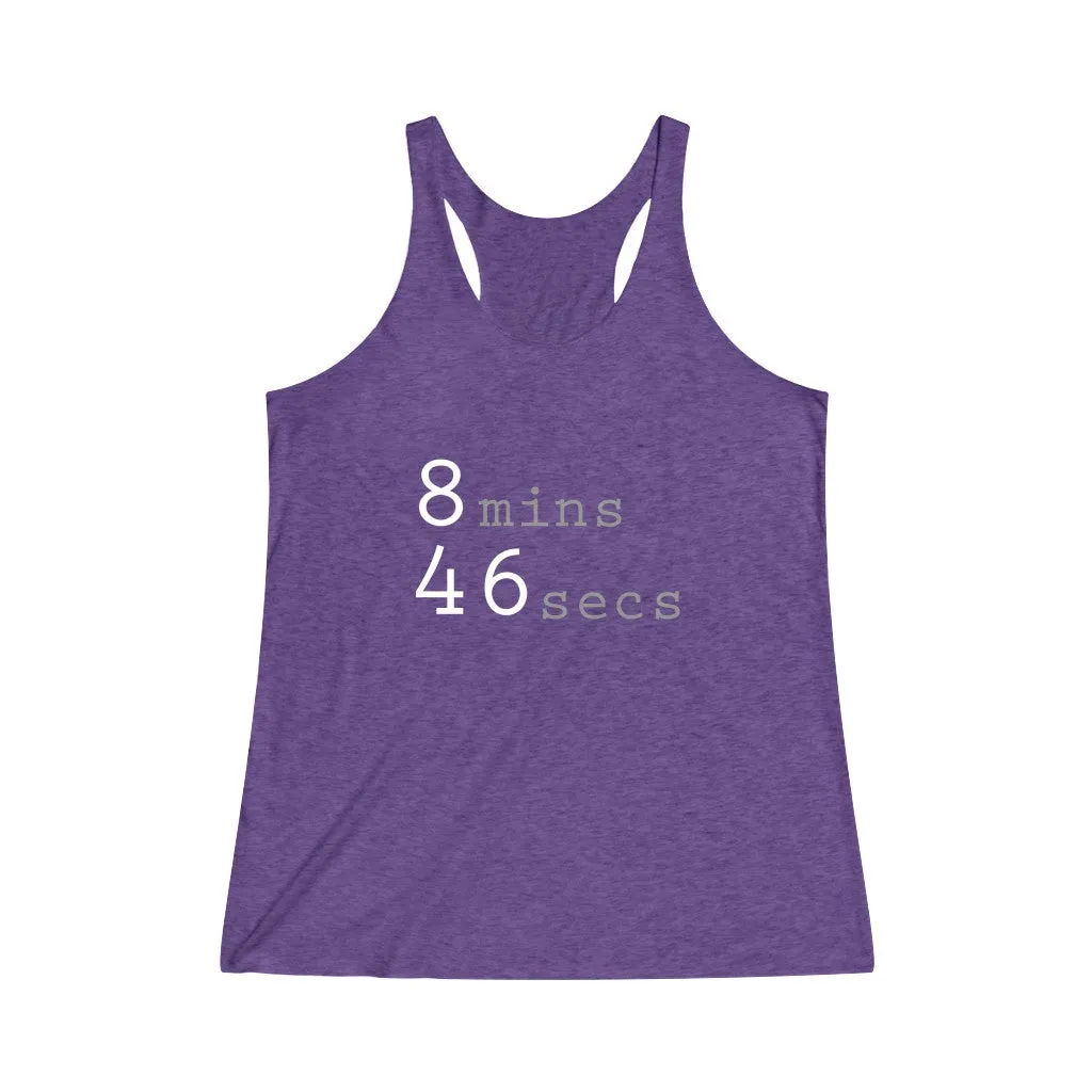 8MINS 46SECS© - Women's Tri-Blend Racerback Tank