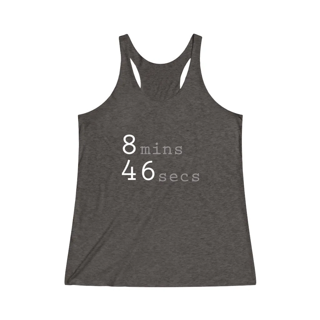 8MINS 46SECS© - Women's Tri-Blend Racerback Tank