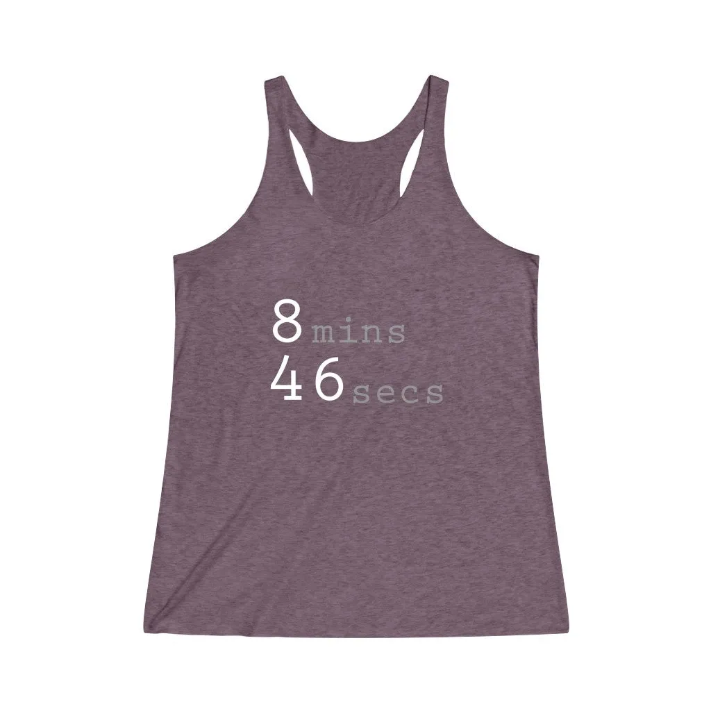 8MINS 46SECS© - Women's Tri-Blend Racerback Tank