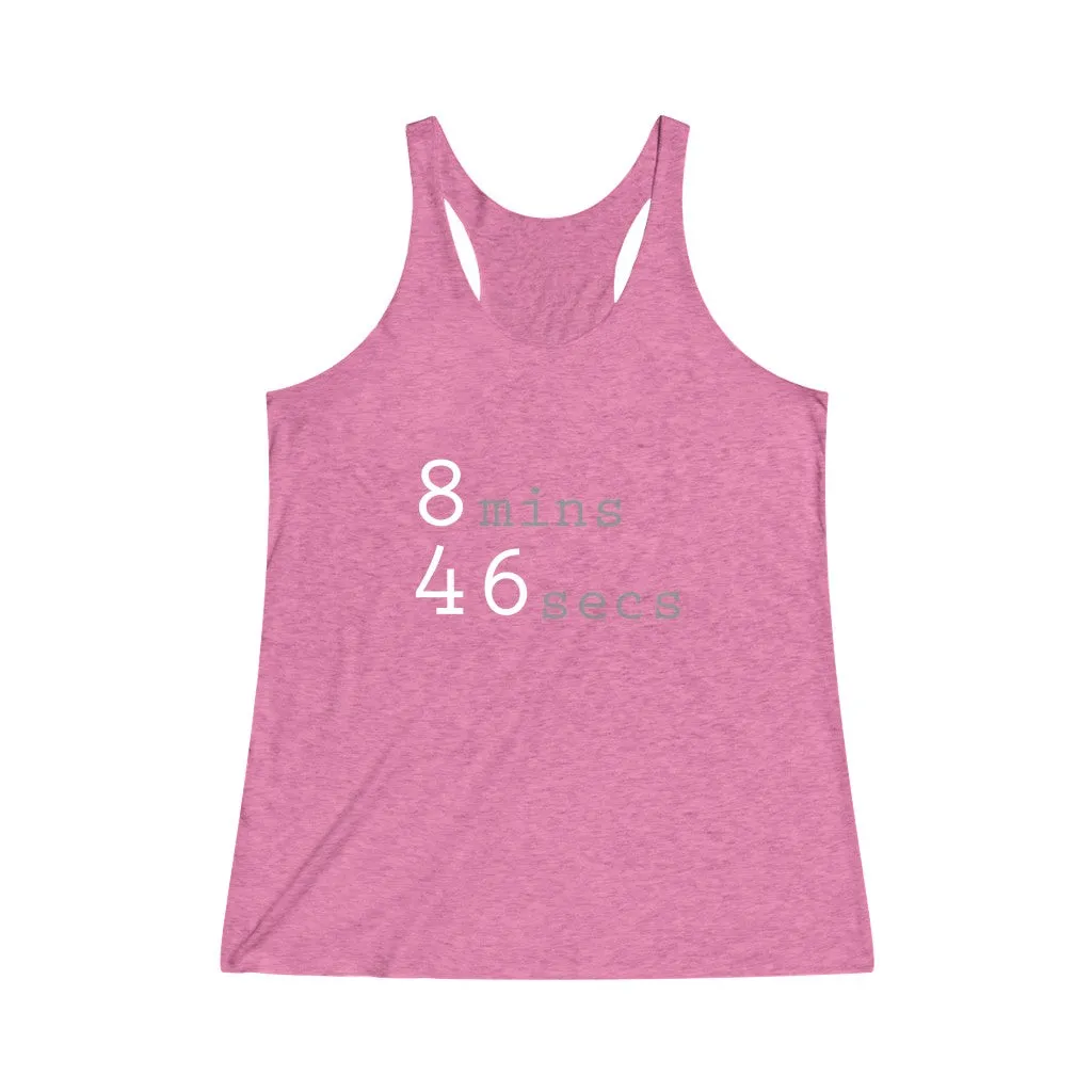 8MINS 46SECS© - Women's Tri-Blend Racerback Tank