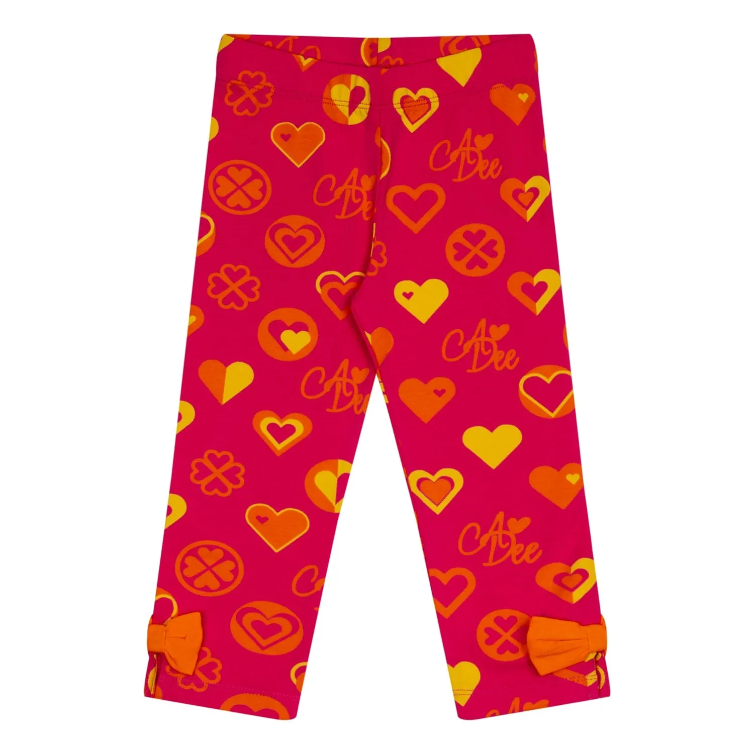 A DEE - Moana Bold Hearts Tape Legging Set - Orange