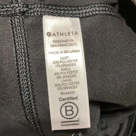 🐲💙Athleta Black Momentum Tennis Skirt Skort
