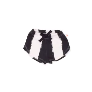 Baby Shortie // black stripes XL