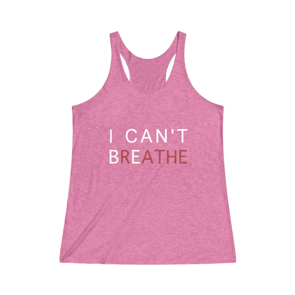 BE HUMAN© - Women's Tri-Blend Racerback Tank