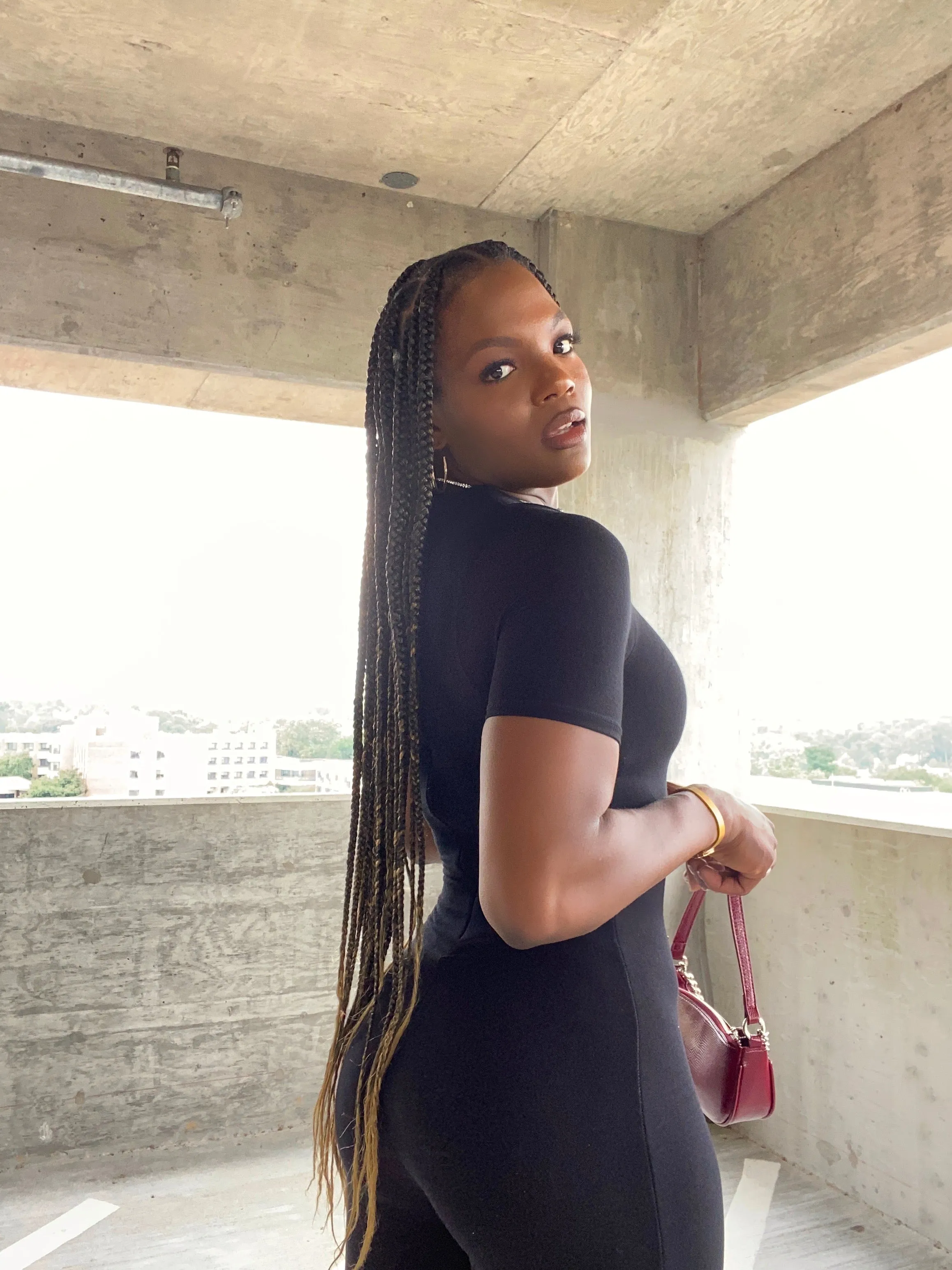 Black Short Sleeve Jumpsuit