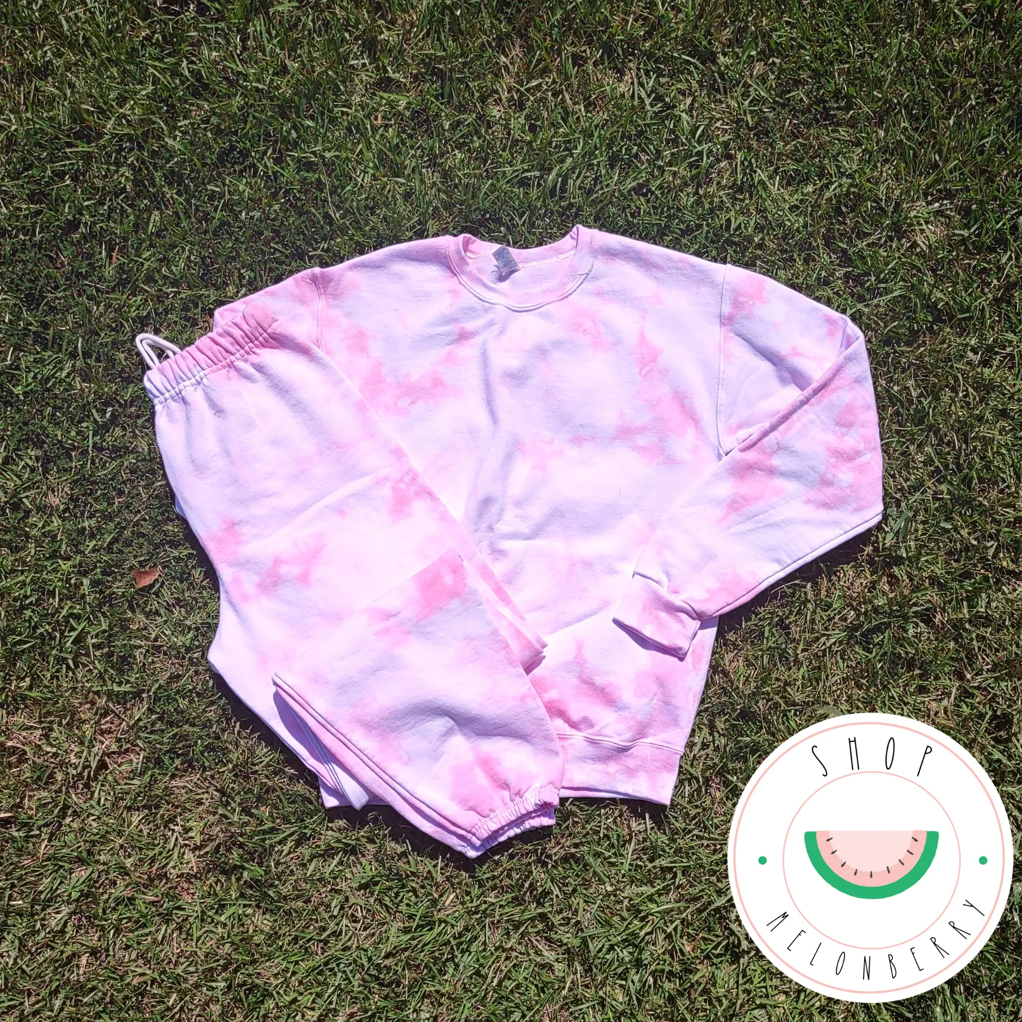 Bubble Gum Tie Dye Sweatshirt & Sweatpants