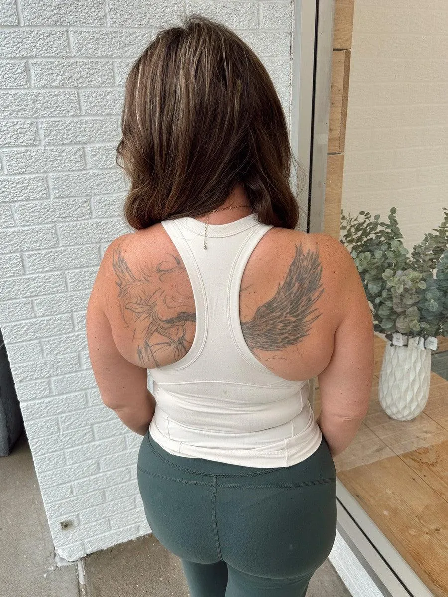 Butter Me Up Sports Tank in Pearl