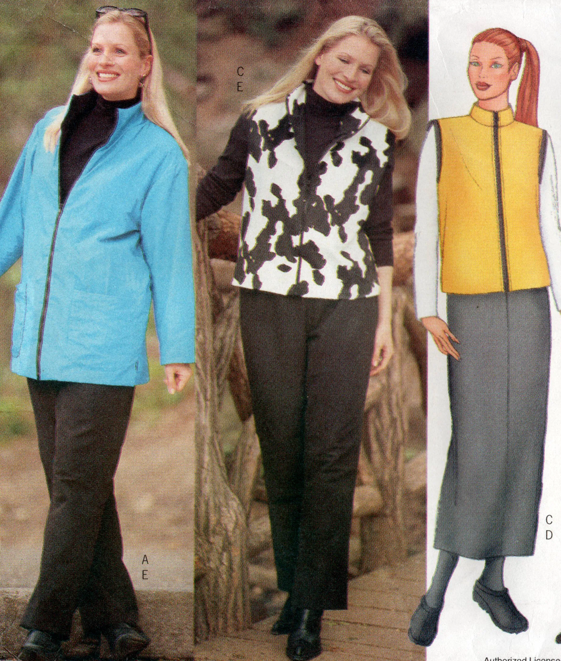 Butterick 6779 KATHY IRELAND Womens Winter Separates Out Of Print Sewing Pattern Size 28W - 32W UNCUT Factory Folded