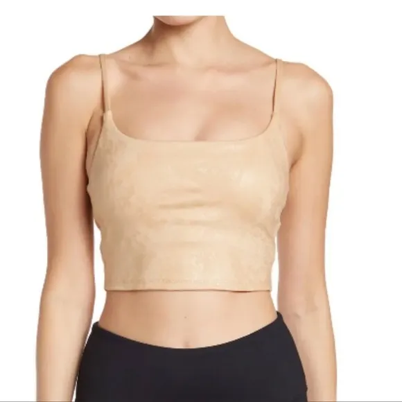 CARBON38 Metallic Snake Cami Tank sports Bra Size Large