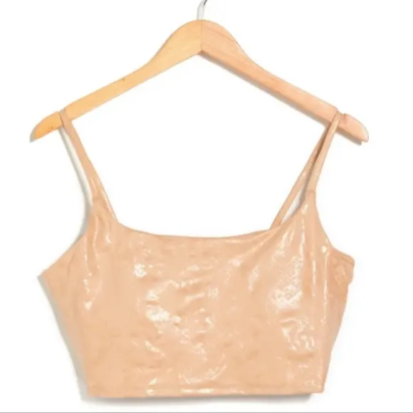 CARBON38 Metallic Snake Cami Tank sports Bra Size Large