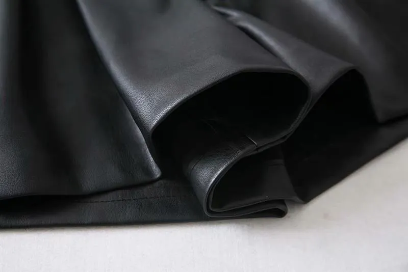 Cassie's Leather Belted Shorts