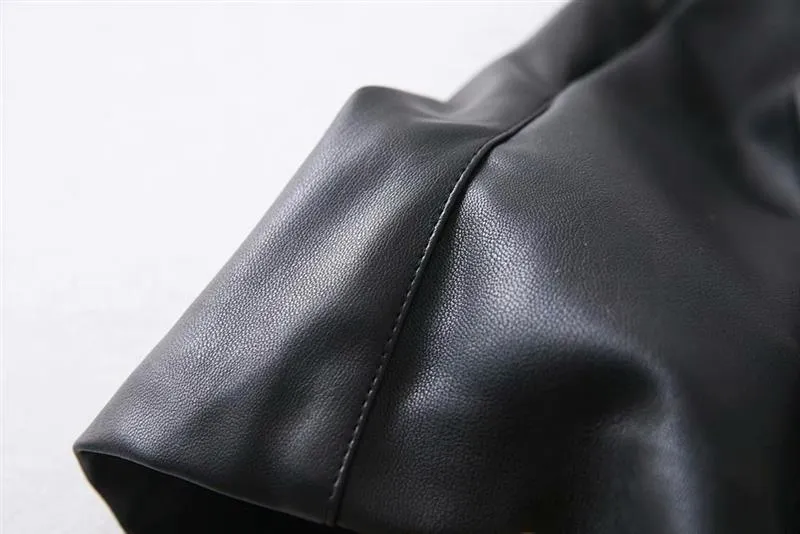 Cassie's Leather Belted Shorts