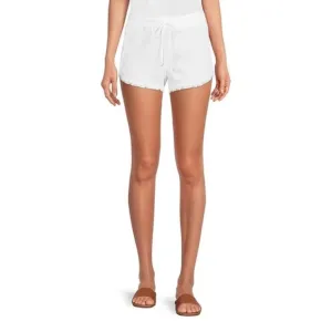 Cloth &amp; Stone Frayed Hem Drawstring Waist Coordinating Shorts