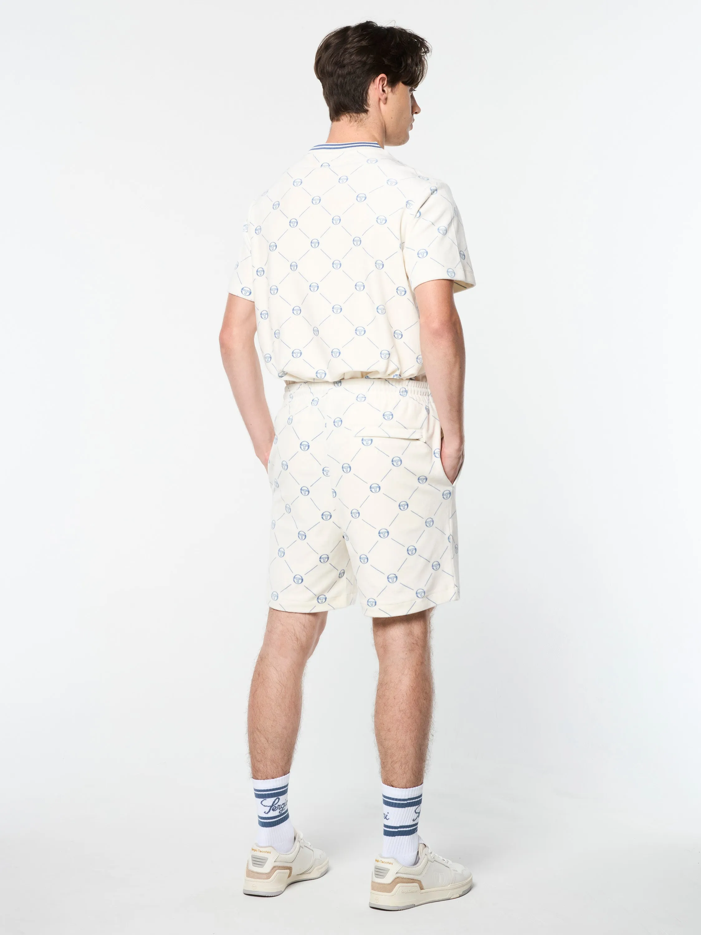Cosimo Velour Short-Gardenia