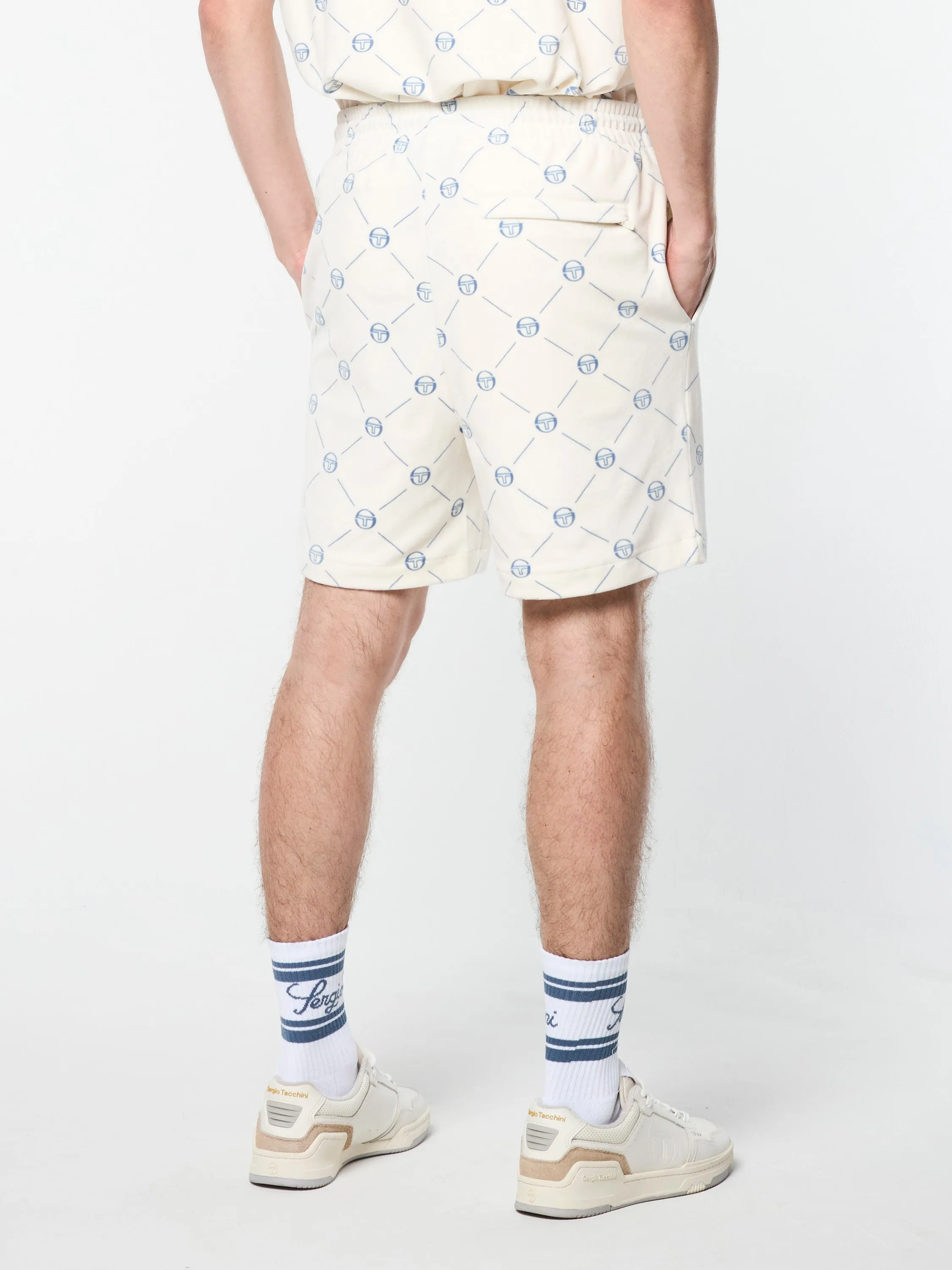 Cosimo Velour Short-Gardenia