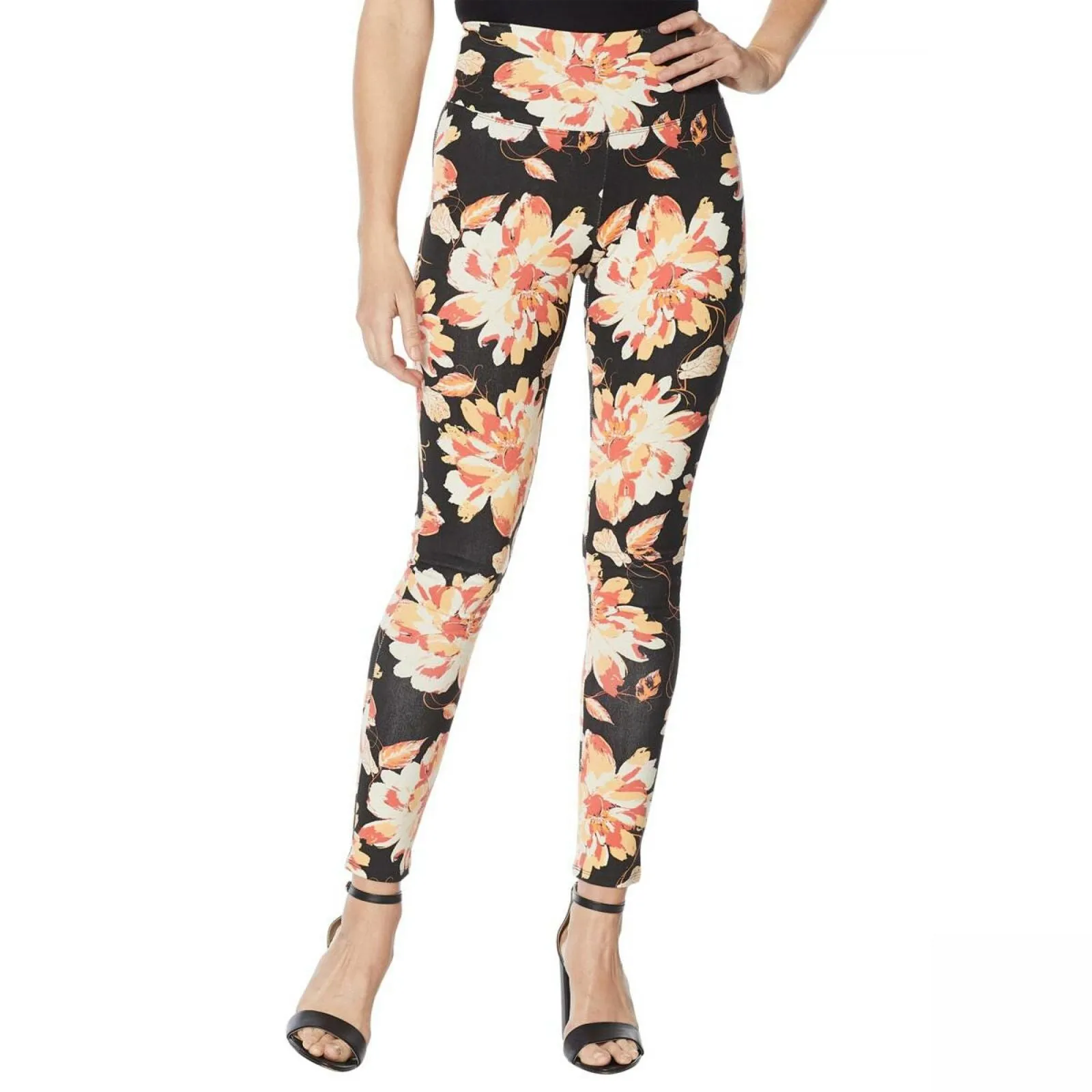 DG2 by Diane Gilman DG Downtime Slim Sleek Solution Leggings Black Small Tall