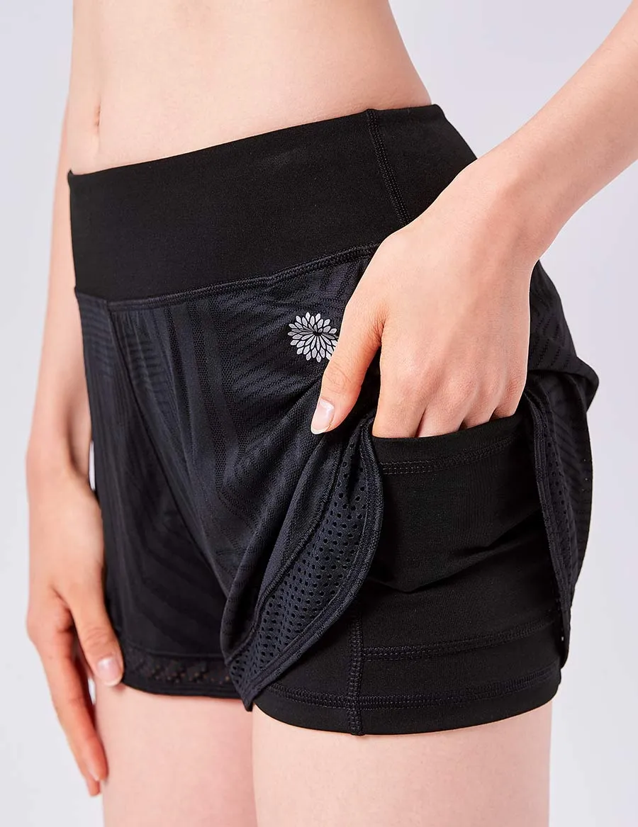 easyoga LESPIRO High Five Shorts - L1 Black