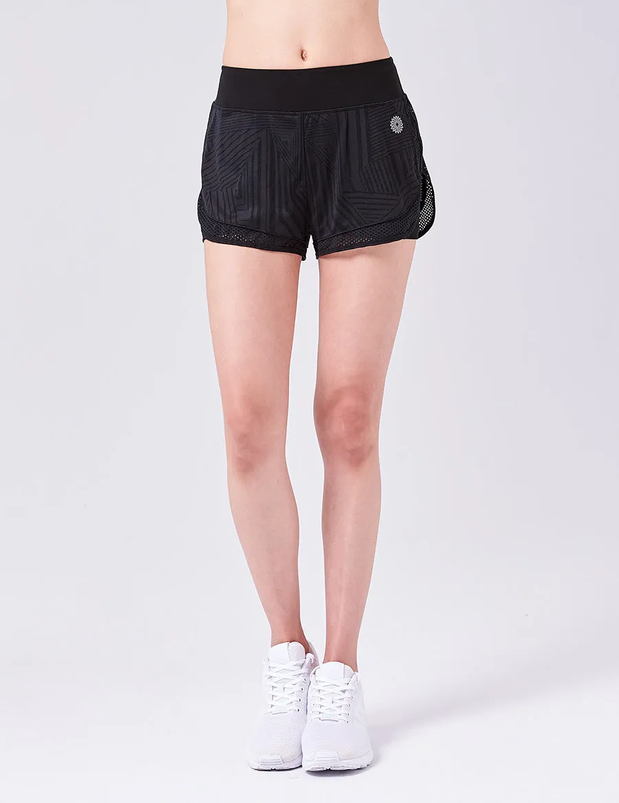 easyoga LESPIRO High Five Shorts - L1 Black