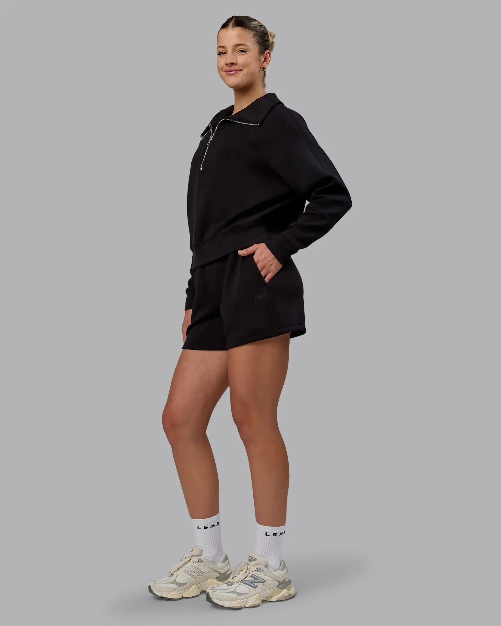Elevate SoftTouch 4" Short - Black-Black