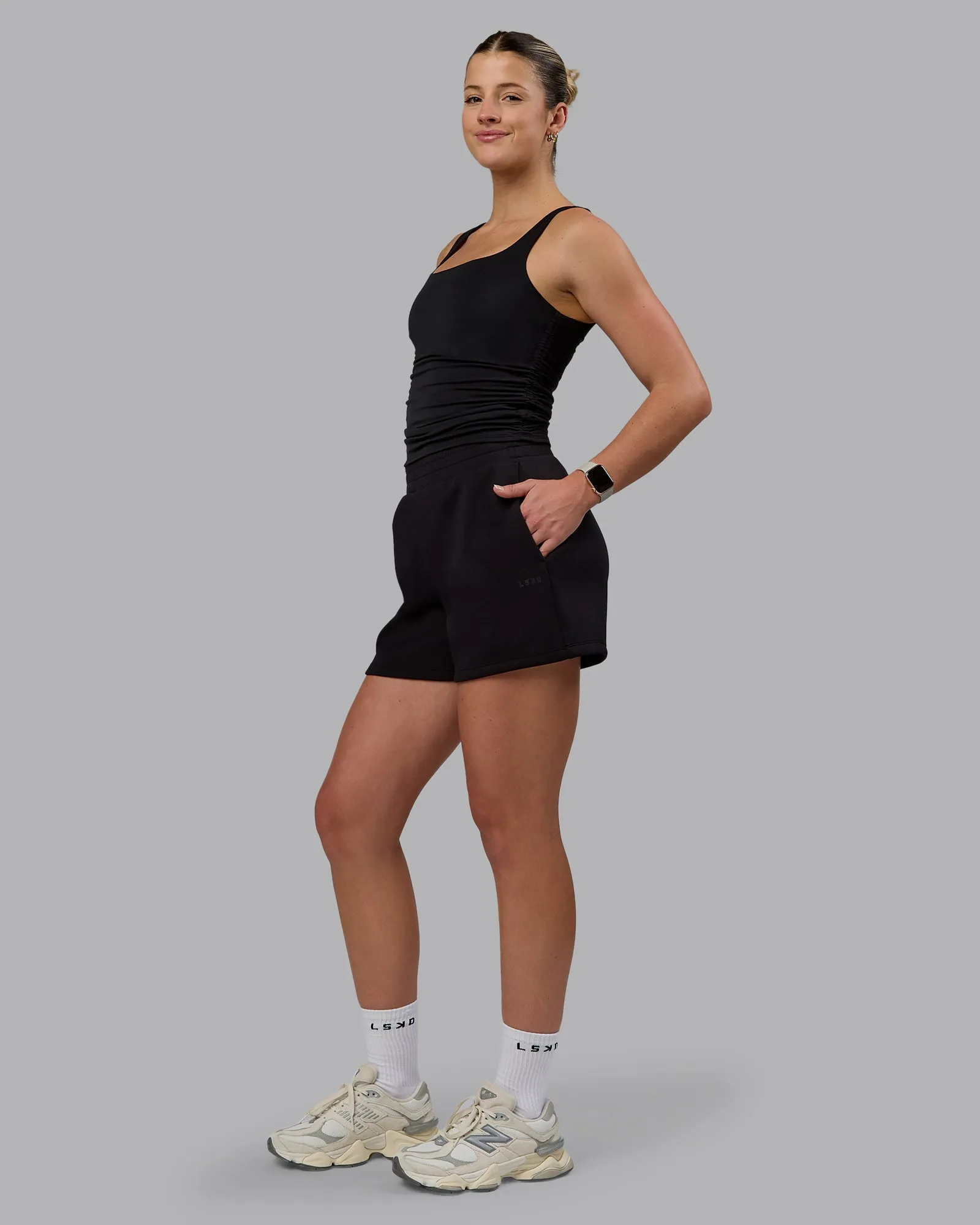 Elevate SoftTouch 4" Short - Black-Black