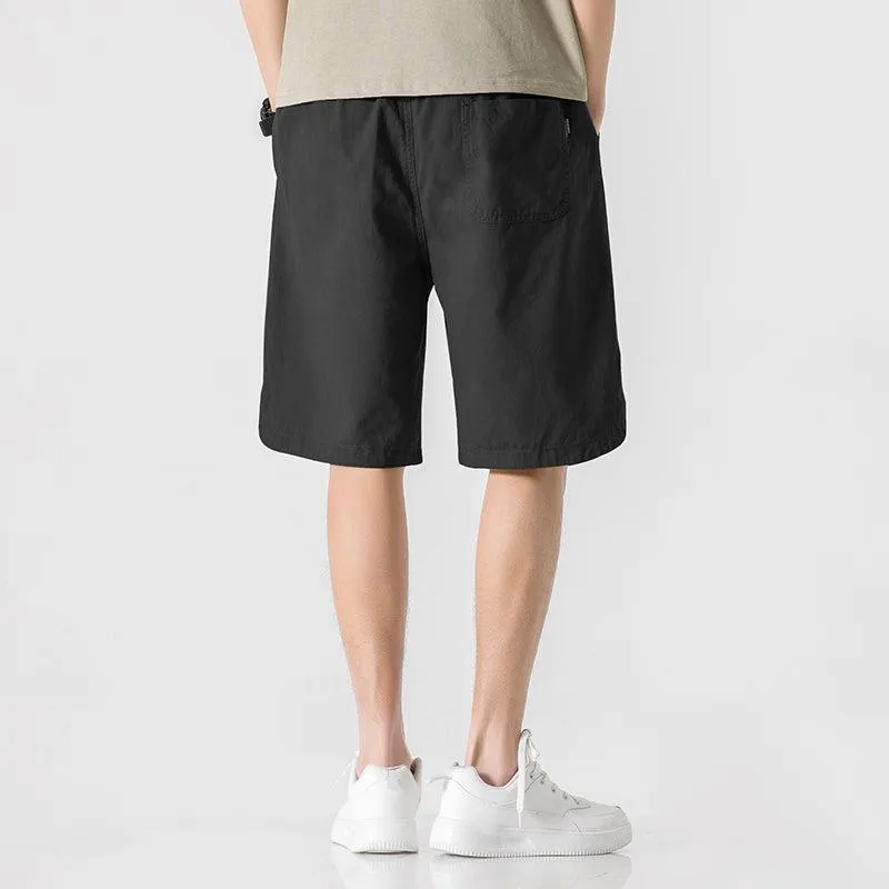Embroidery Drawstring Track Shorts