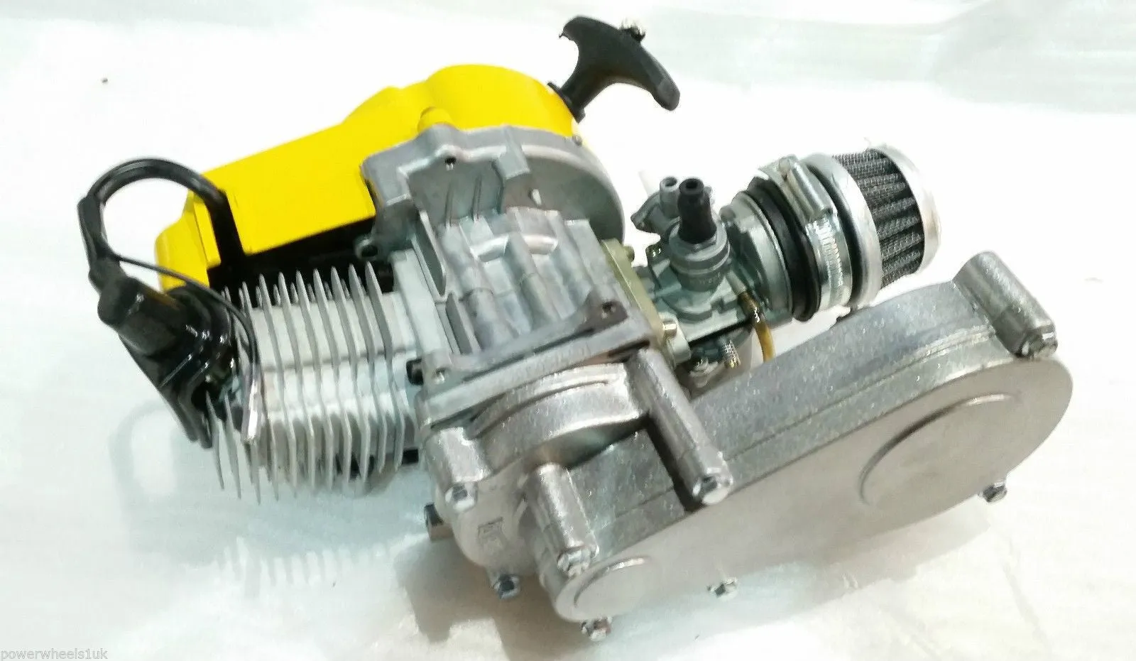 ENG32 COMPLETE ENGINE TRANSFER BOX YELLOW PULL START FOR 49CC MINI DIRT BIKE
