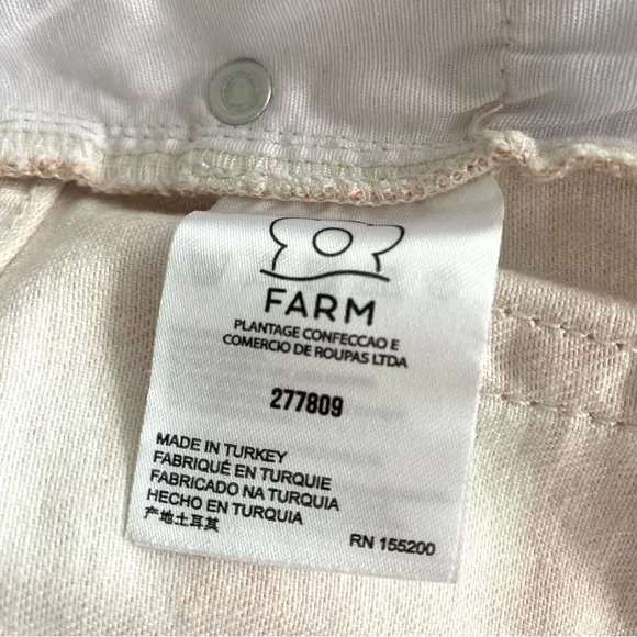 Farm Rio for Anthropology Gingham High Waisted Shorts