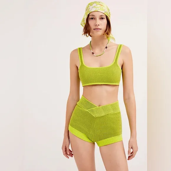 fl&amp;l gemma knit short🍋‍🟩