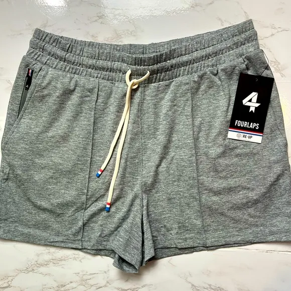Fourlaps Stratus short in grey heather, size M
