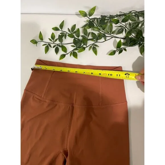 Fp movement High-Waisted Rust Brown Athletic Shorts S