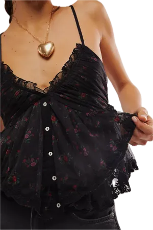 Free People Femme Fatale Print Tank