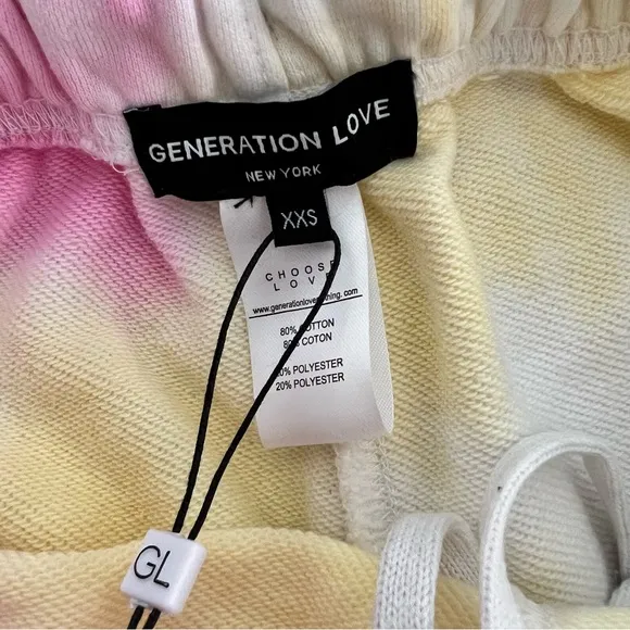 Generation Love Aria Tie Dye Shorts Size XXS