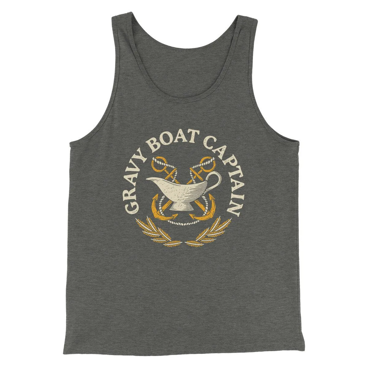 Gravy Boat Captain Funny Thanksgiving Men/Unisex Tank Top