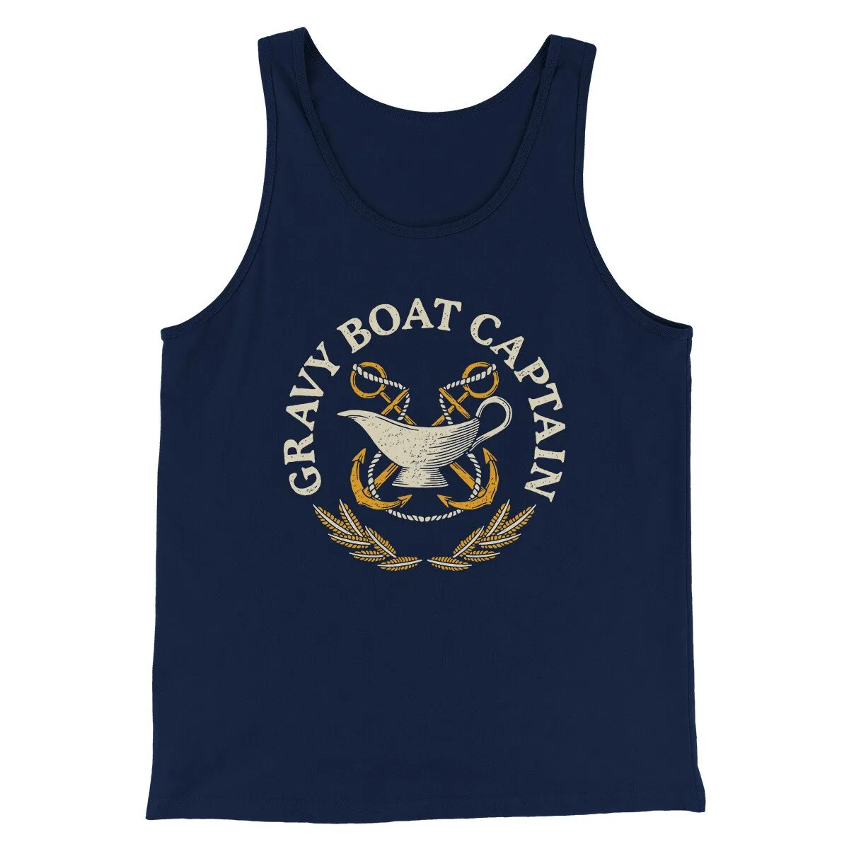 Gravy Boat Captain Funny Thanksgiving Men/Unisex Tank Top
