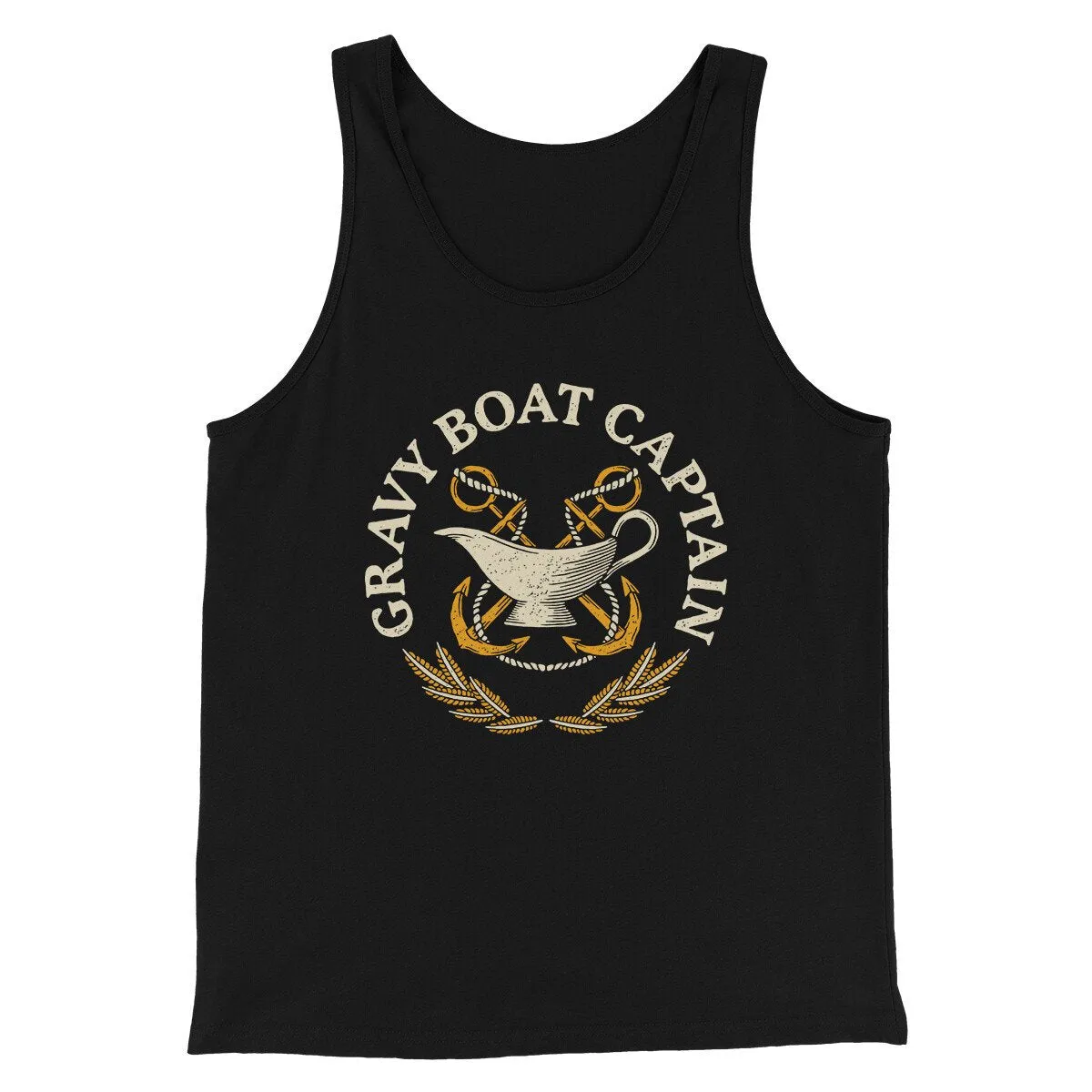 Gravy Boat Captain Funny Thanksgiving Men/Unisex Tank Top