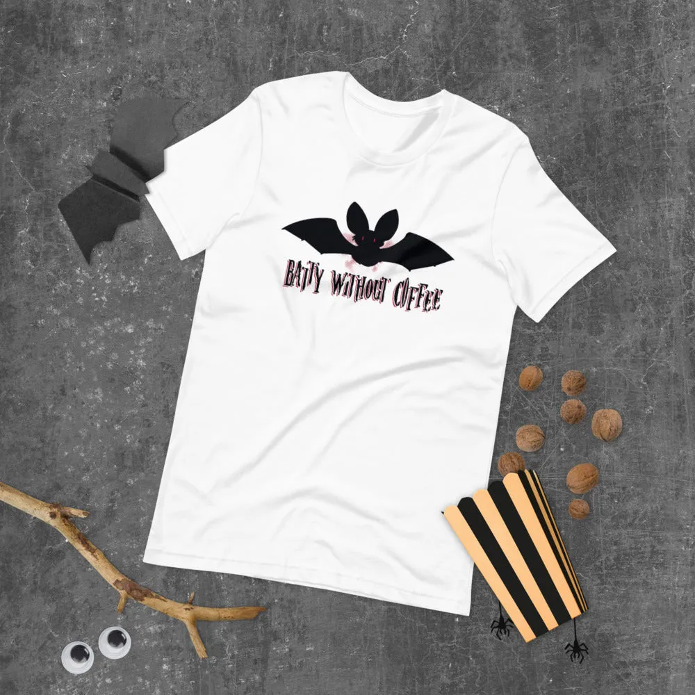Halloween T-Shirt - Batty Without Coffee