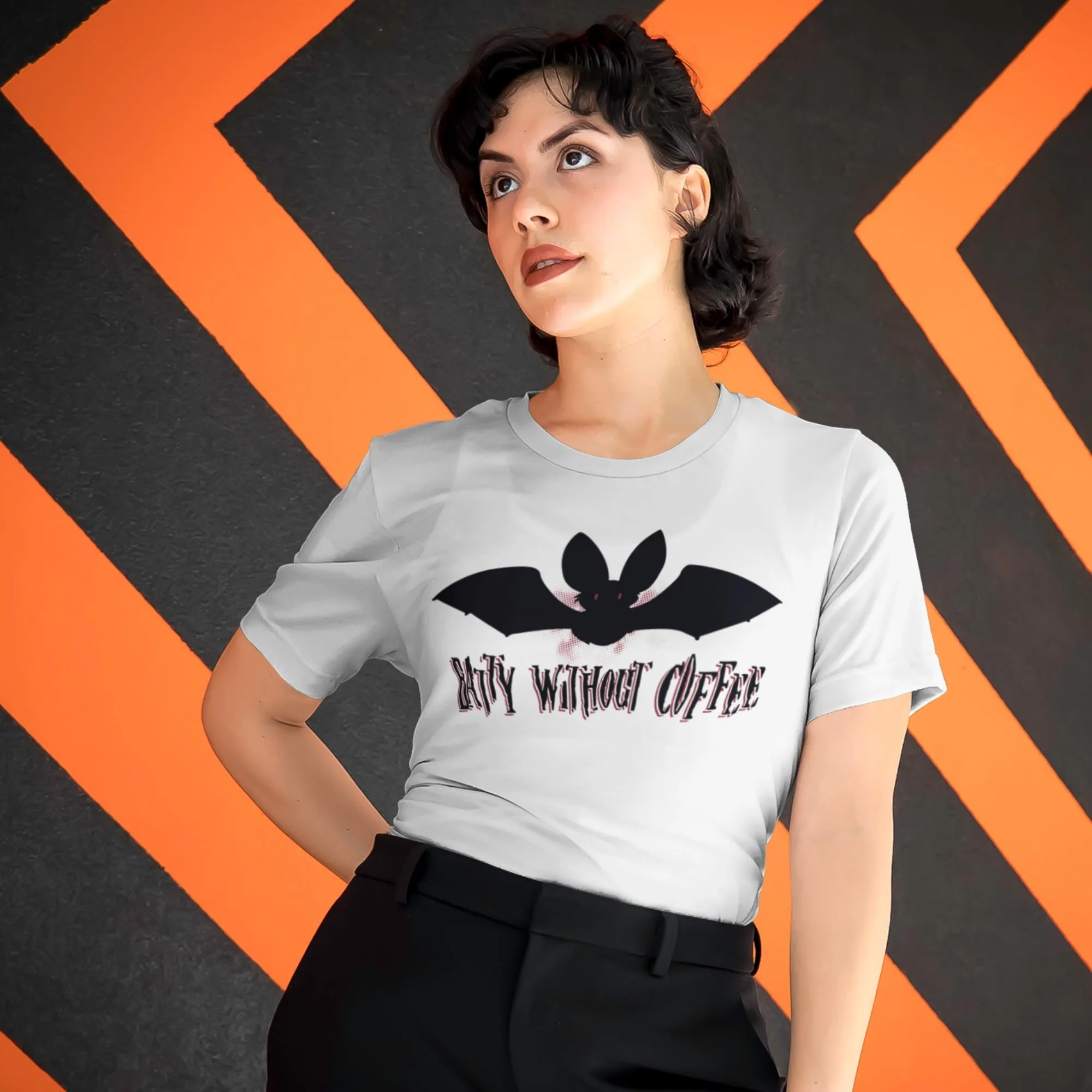 Halloween T-Shirt - Batty Without Coffee