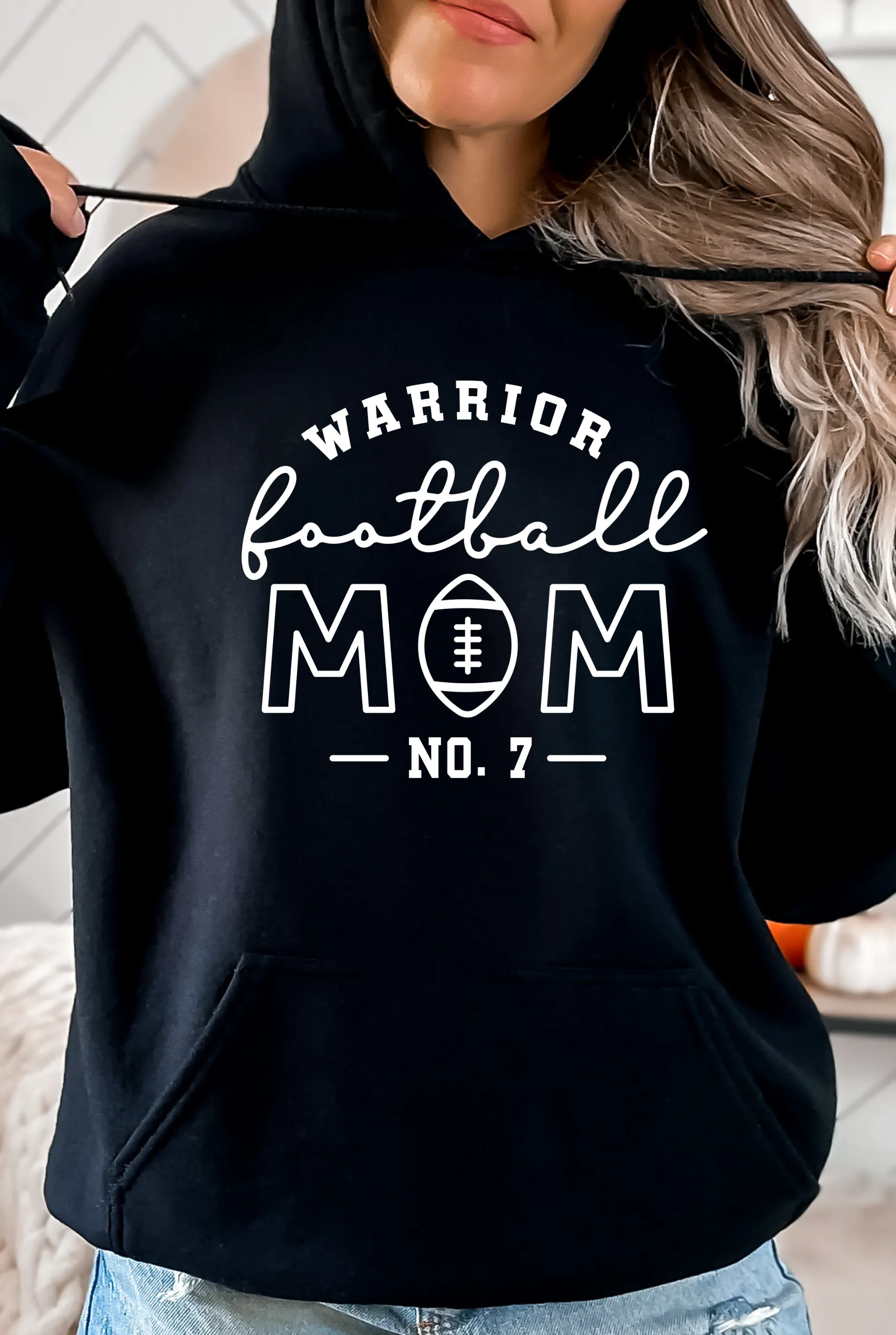 Hazel Blues® | Custom Mascot Football Script Mom Graphic