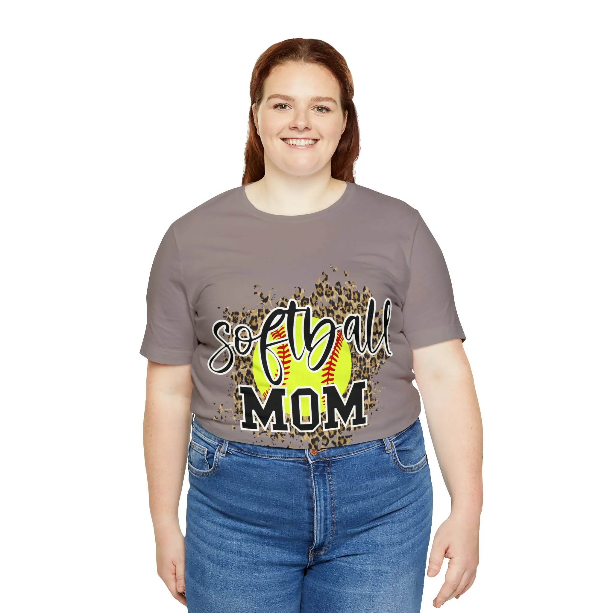 Hazel Blues® |  Softball Mom Leopard Graphic Tee