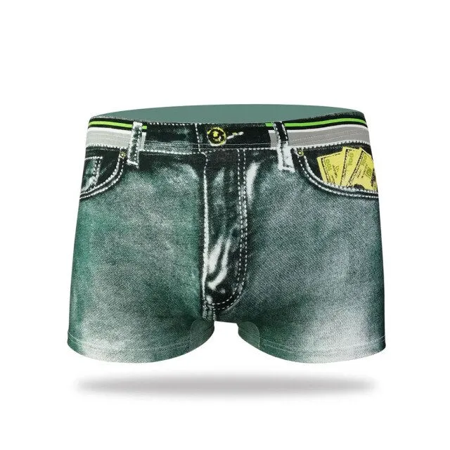 Hot Men High Quality Panties Fashion Sexy Men's Boxers Shorts Trunks Brand Mr Cotton Underwear Male Casual 3d Print Underpants