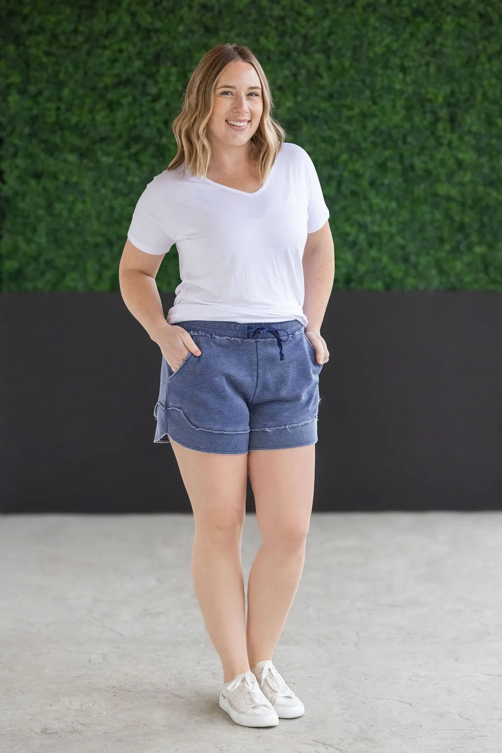 IN PRODUCTION French Terry Stevie Shorts - Nautical Navy
