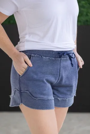 IN PRODUCTION French Terry Stevie Shorts - Nautical Navy