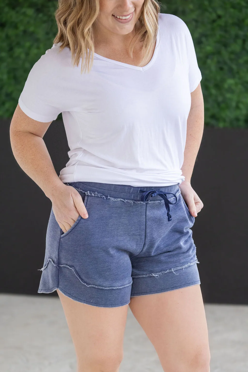 IN PRODUCTION French Terry Stevie Shorts - Nautical Navy